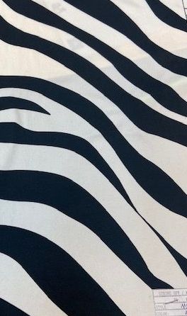 Zebra Print Stretch Knit Fabric