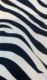 1 Yard Wild Zebra DTY Stretch Knit Fabric 58/60 Inch Wide Soft Lightweight Material for Bold Fashion & DIY Crafts