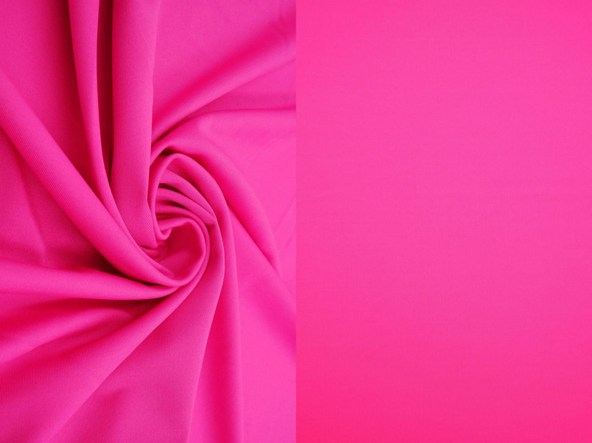 1 Yard Solid Activewear Stretch Knit Fabric 240 GSM, 58/60? Wide Polyester Spandex Blend