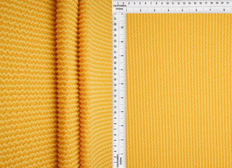 52" Knit Jacquard Rib Fabric 80% Polyester 15% Rayon 5% Spandex 230 GSM by Yard