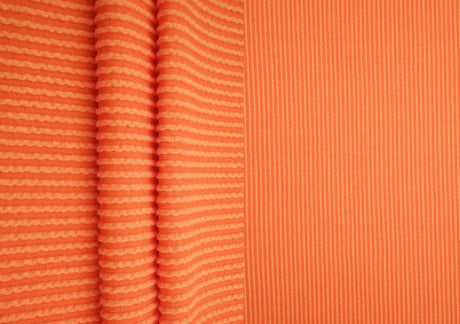 1 Yard 52" Knit Jacquard Rib Fabric 80% Polyester 15% Rayon 5% Spandex 230 GSM