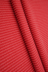 Jacquard Double Knit Rib Stretch Fabric