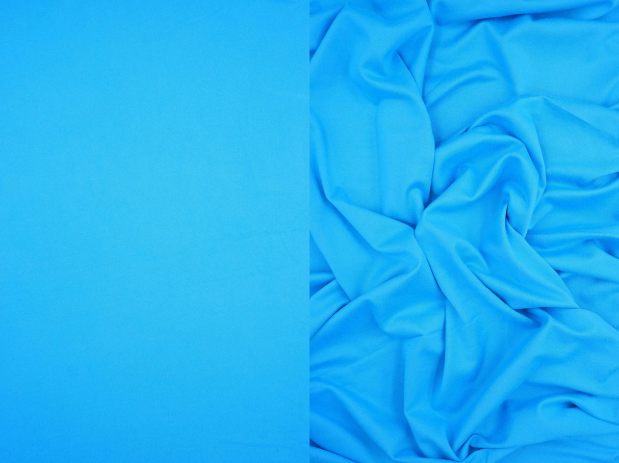 1 Yard DTY Brushed Solid Knit Fabric, 58/60? Wide Polyester Spandex Blend