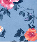 1 Yard Watercolor Floral Knit Fabric DTY Brushed Soft Stretch 58/60" Wide