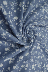 1 Yard Brushed DTY Floral Paisley Knit Fabric 170 GSM, 58/60? Wide Polyester Spandex Blend