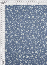 1 Yard Brushed DTY Floral Paisley Knit Fabric 170 GSM, 58/60? Wide Polyester Spandex Blend