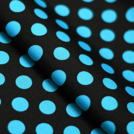 E-Z Dots Nylon Spandex Fabric - Large Polka Dots Print, 58/60" Width (1 Yard)