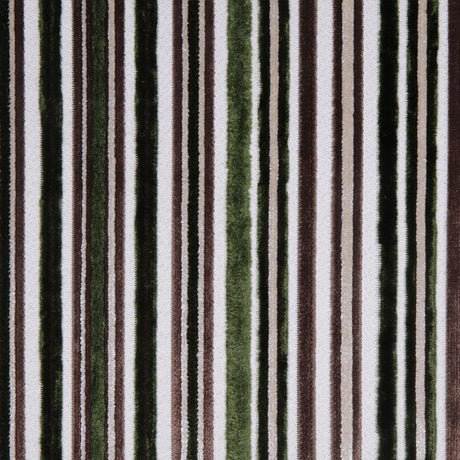 Green Laser-Cut Striped Polyester Velvet