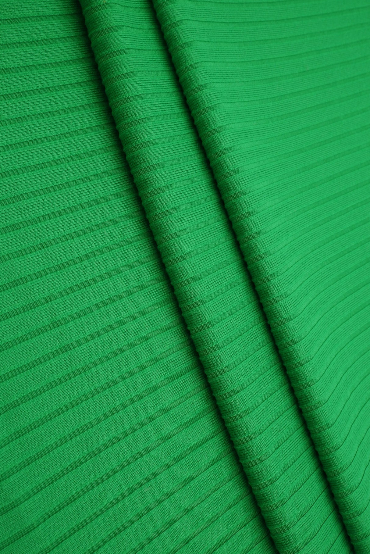 Rib Stretch Knit Fabric Solid