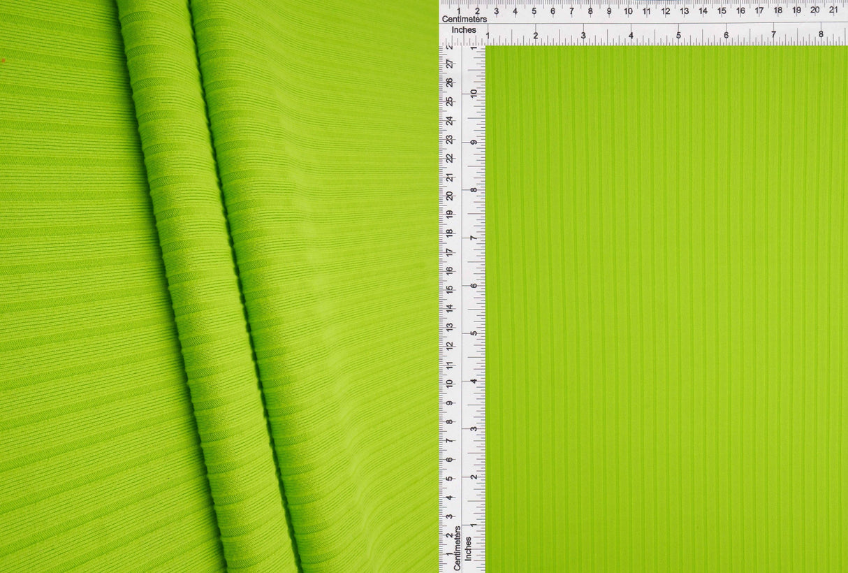 Rib Stretch Knit Fabric Solid
