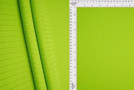 Rib Stretch Knit Fabric Solid