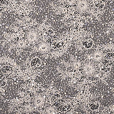 Beaded and Sequined Lace with Scallop Edge - Beige Floral
