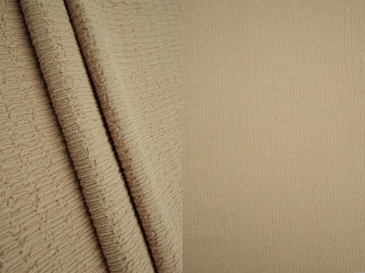 Bubble Jersey Crepe Solid Stretch Fabric