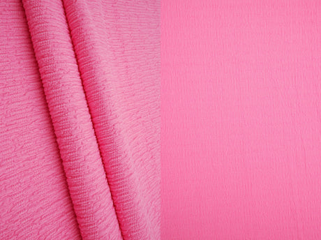 Bubble Jersey Crepe Solid Stretch Fabric