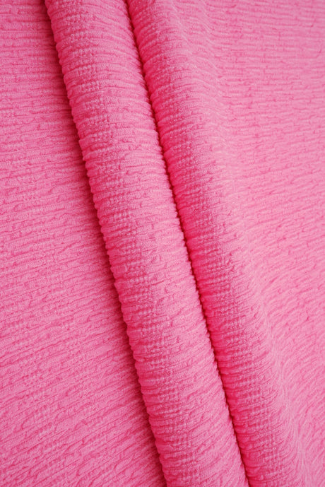 Bubble Jersey Crepe Solid Stretch Fabric