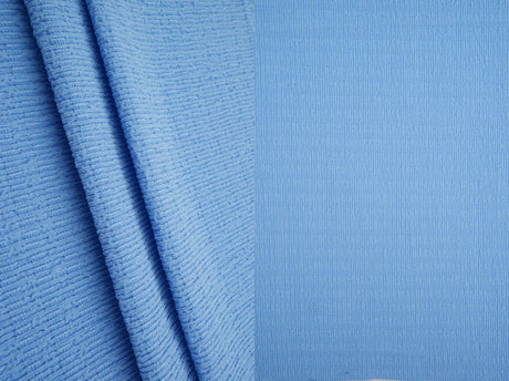 Bubble Jersey Crepe Solid Stretch Fabric