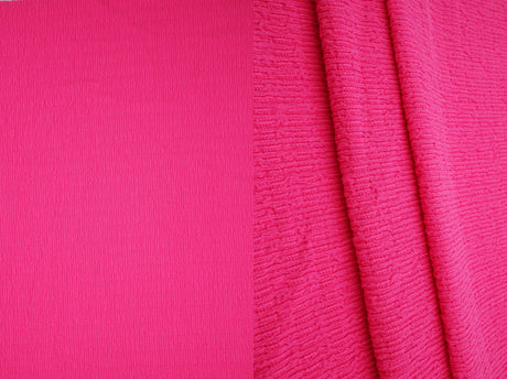Bubble Jersey Crepe Solid Stretch Fabric
