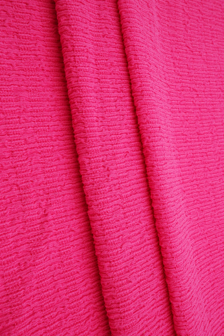 Bubble Jersey Crepe Solid Stretch Fabric
