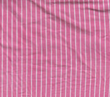 1 Yard Brushed DTY Vertical Stripe Print Knit Fabric 170 GSM, 58/60? Wide Polyester Spandex Blend