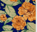 Tela de satén floral 100% poliéster tejida, 58/59" de ancho, material ligero para cortinas