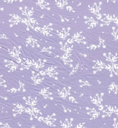 1 Yard Brushed DTY Leaf Print Knit Fabric 170 GSM, 58/60? Wide Polyester Spandex Blend