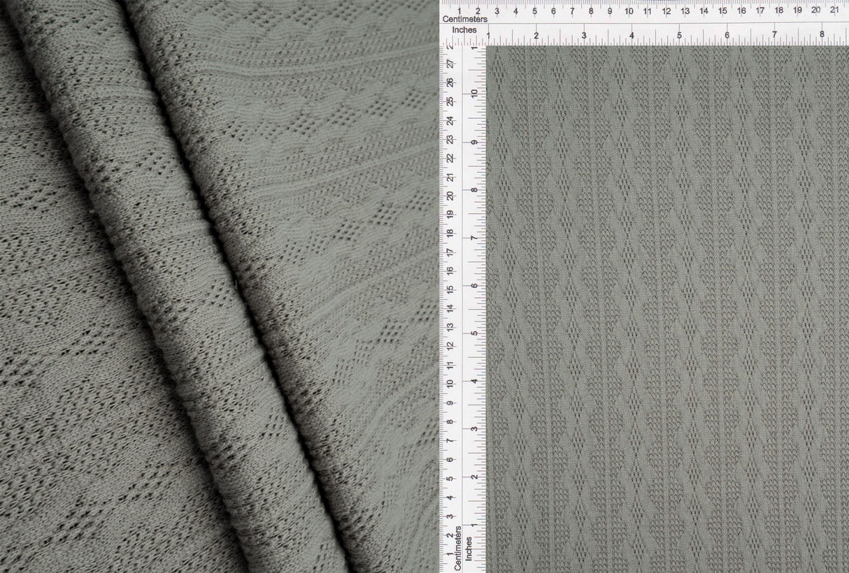 Jacquard Cable Knit Sweater Fabric