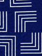 Geometric DTY Knit Print Fabric Royal