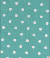 1 Yard DTY Brushed Polka Dot Print Knit Fabric, 58/60? Wide Polyester Spandex Blend
