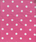 1 Yard DTY Brushed Polka Dot Print Knit Fabric, 58/60'' Wide Polyester Spandex Blend
