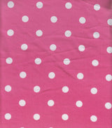 1 Yard DTY Brushed Polka Dot Print Knit Fabric, 58/60? Wide Polyester Spandex Blend