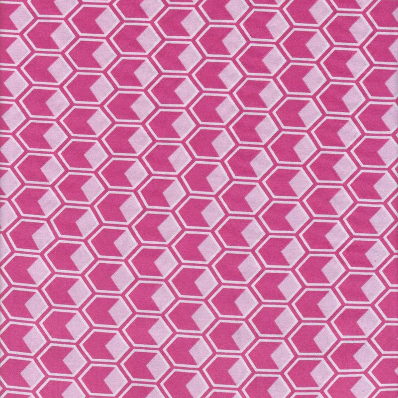 1 Yard DTY Abstract Geometric Print Knit Fabric Soft Stretch Polyester Spandex 58/60” Wide