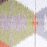 Orange Large-Scale Ikat Geometric Upholstery Velvet