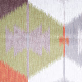 Orange Large-Scale Ikat Geometric Upholstery Velvet
