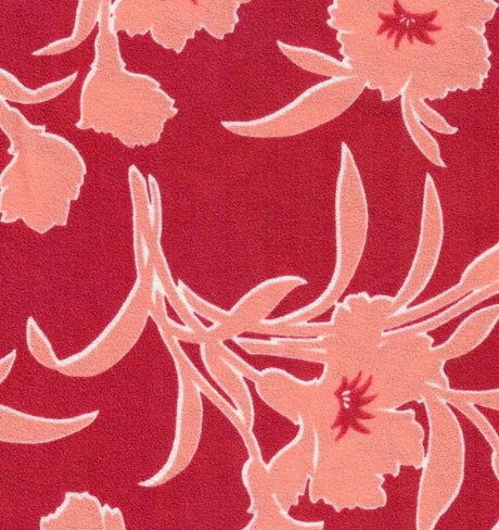 1 Yard Floral Techno Crepe Knit Fabric 220 GSM, 58/60? Wide Polyester Spandex Blend