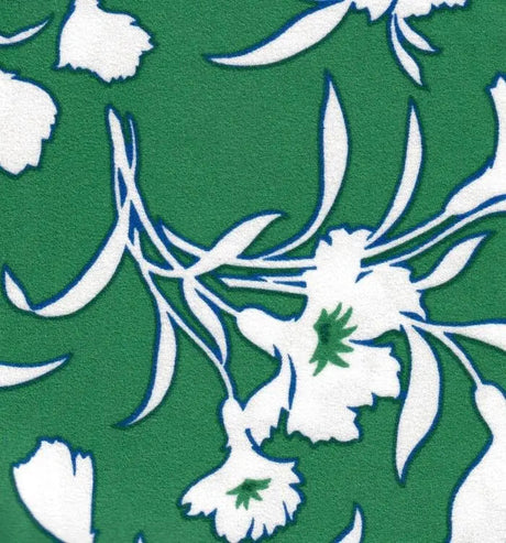 1 Yard Floral Techno Crepe Knit Fabric 220 GSM, 58/60? Wide Polyester Spandex Blend