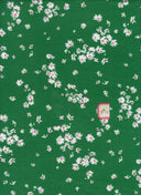 1 yarda de tela de punto cepillado DTY con estampado de flores en flor, elástica, ancho de 58/60 pulgadas