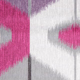 Fuchsia Large-Scale Ikat Geometric Upholstery Velvet