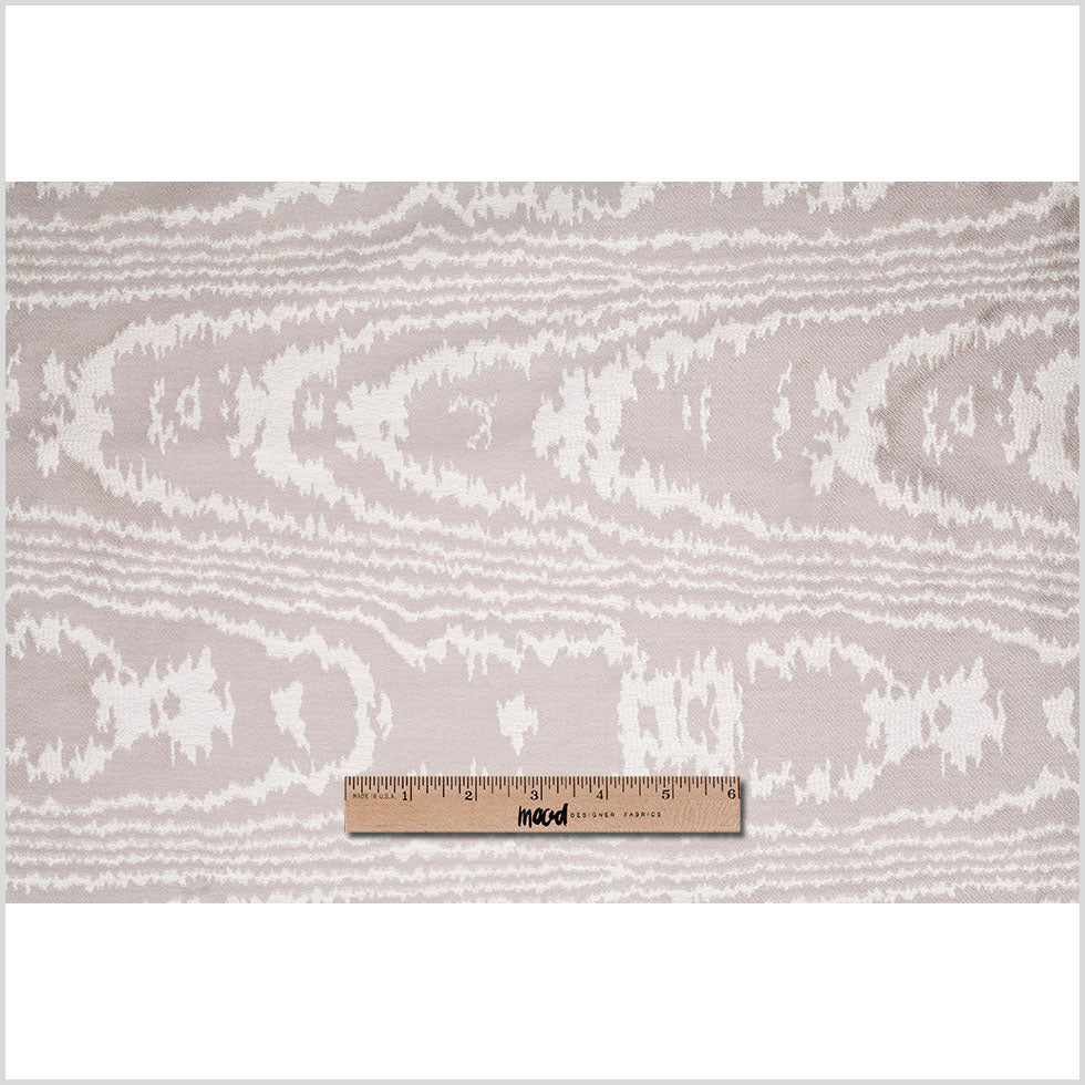 Silver Moire-Like Polyester Woven