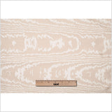 Taupe Moire-Like Polyester Woven