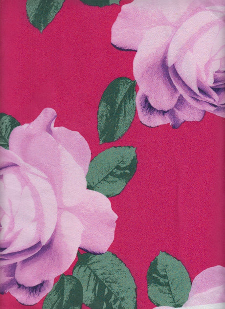 Satin Floral Print Fabric