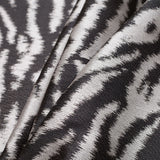 Black Animal Printed Polyester Woven