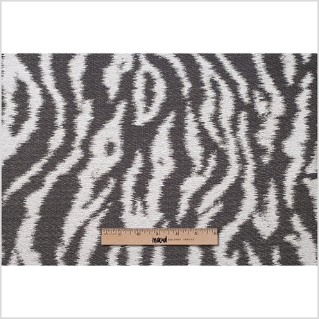 Black Animal Printed Polyester Woven