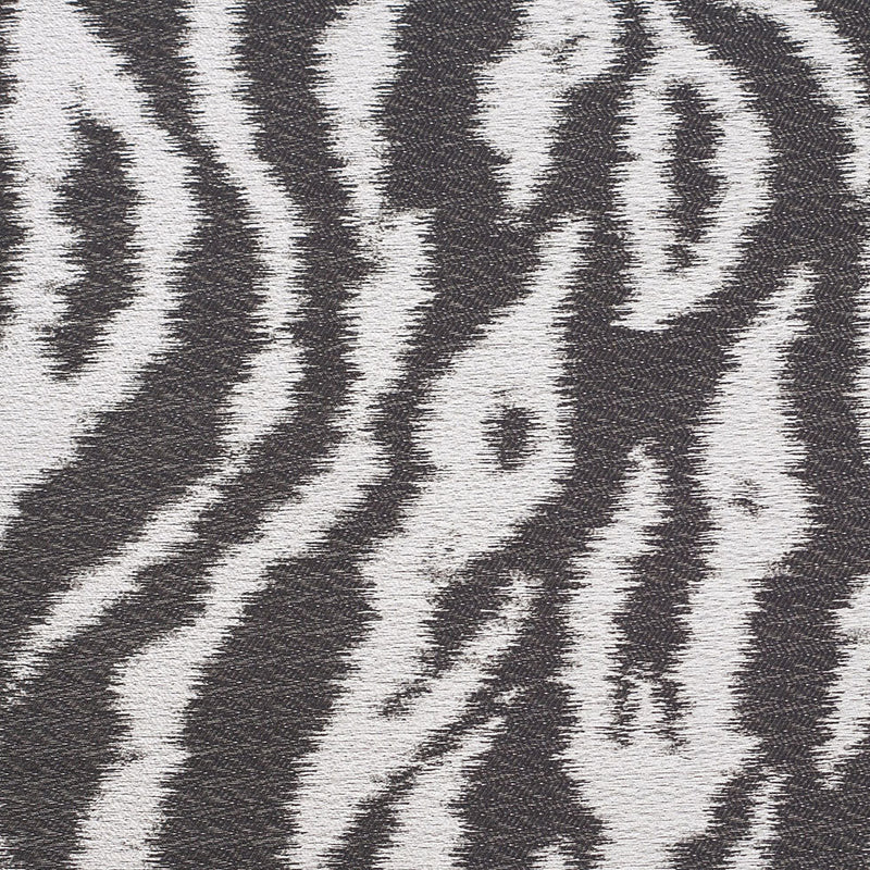 Black Animal Printed Polyester Woven