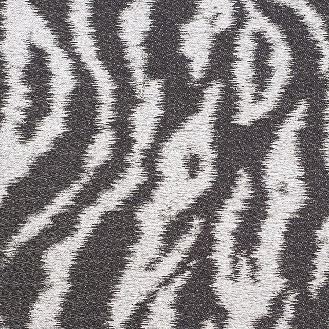 Black Animal Printed Polyester Woven