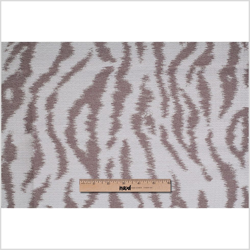Gray Animal Printed Polyester Woven