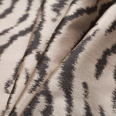 Sand/Black Animal Printed Polyester Woven