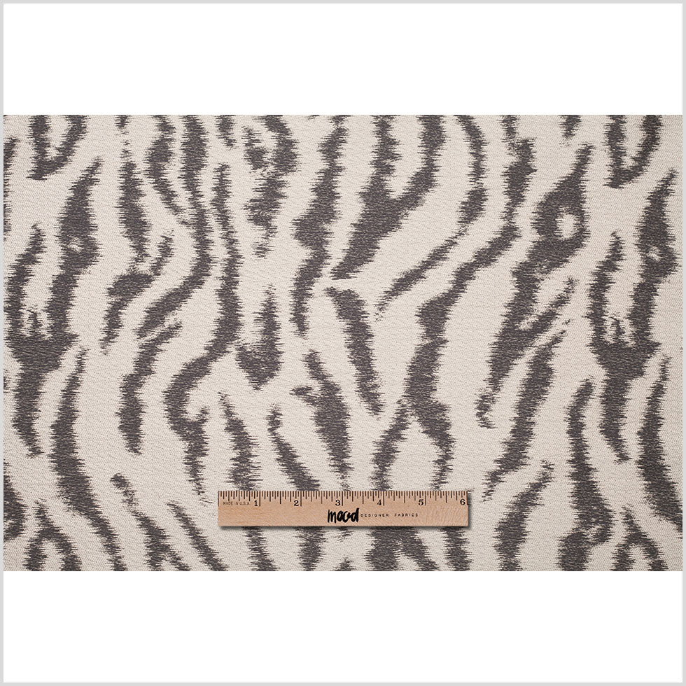 Sand/Black Animal Printed Polyester Woven