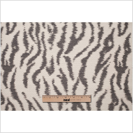 Sand/Black Animal Printed Polyester Woven