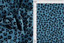 Animal Print Pleated Interlock Fabric