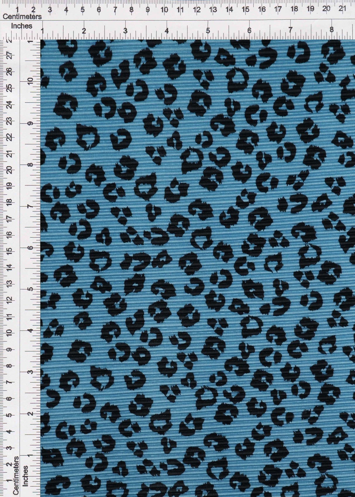 Animal Print Pleated Interlock Fabric